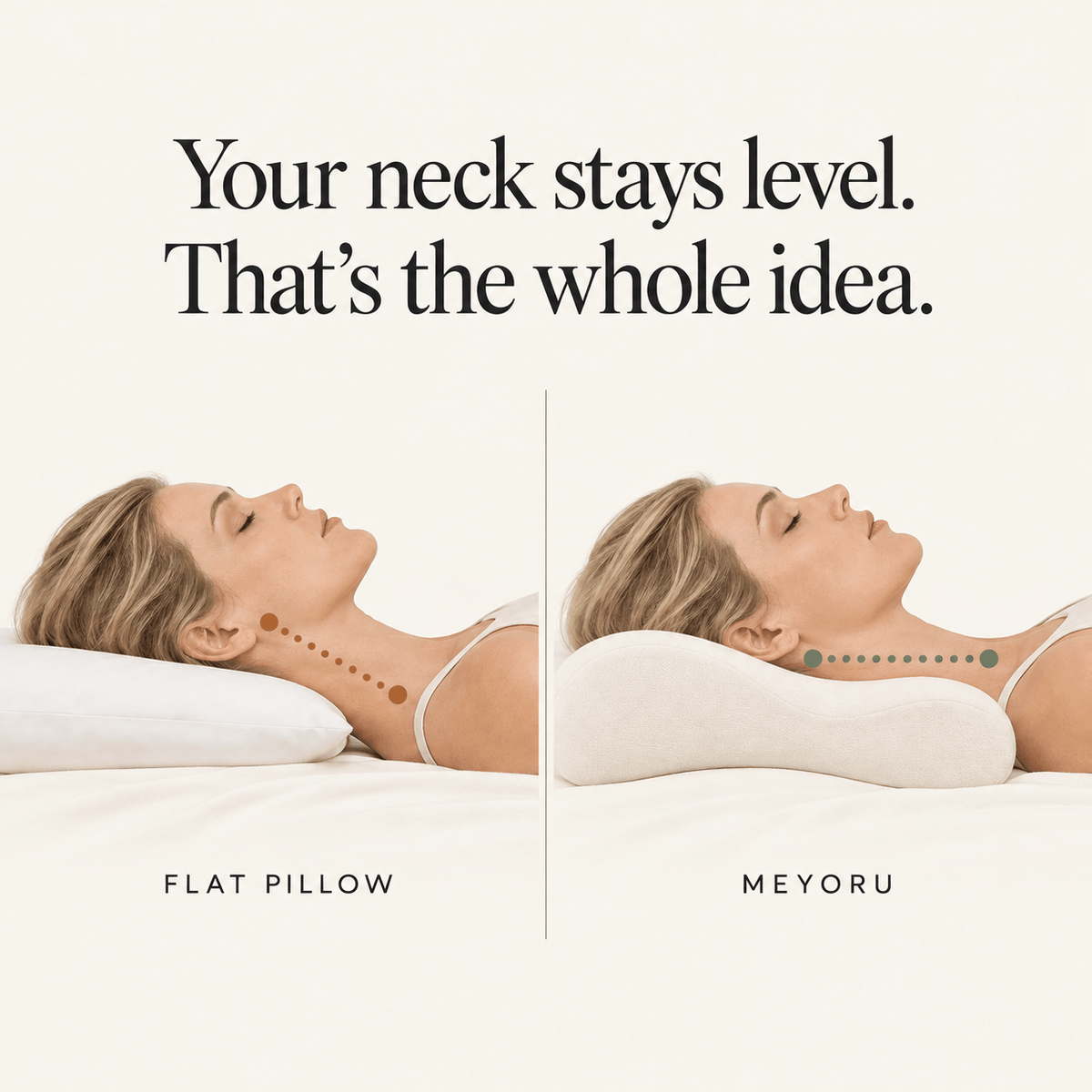 Most pillows are flat.
